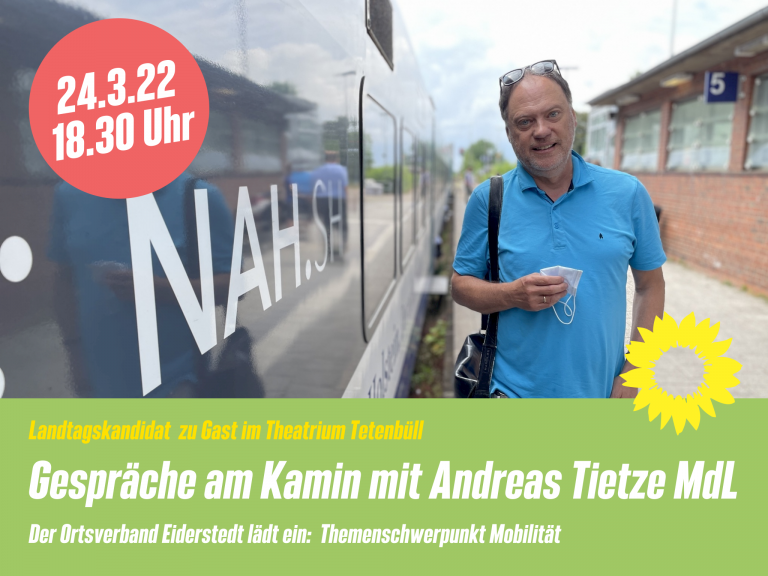 Einladung zum Gespräch am Kamin im Theatrium in Tetenbüll am 24.03.2022 um 18.30 Uhr