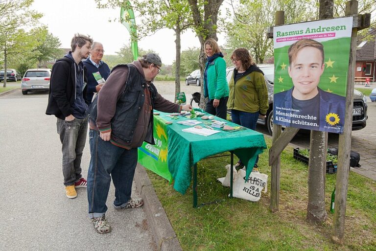 Grüner Infostand zur Europawahl 2019