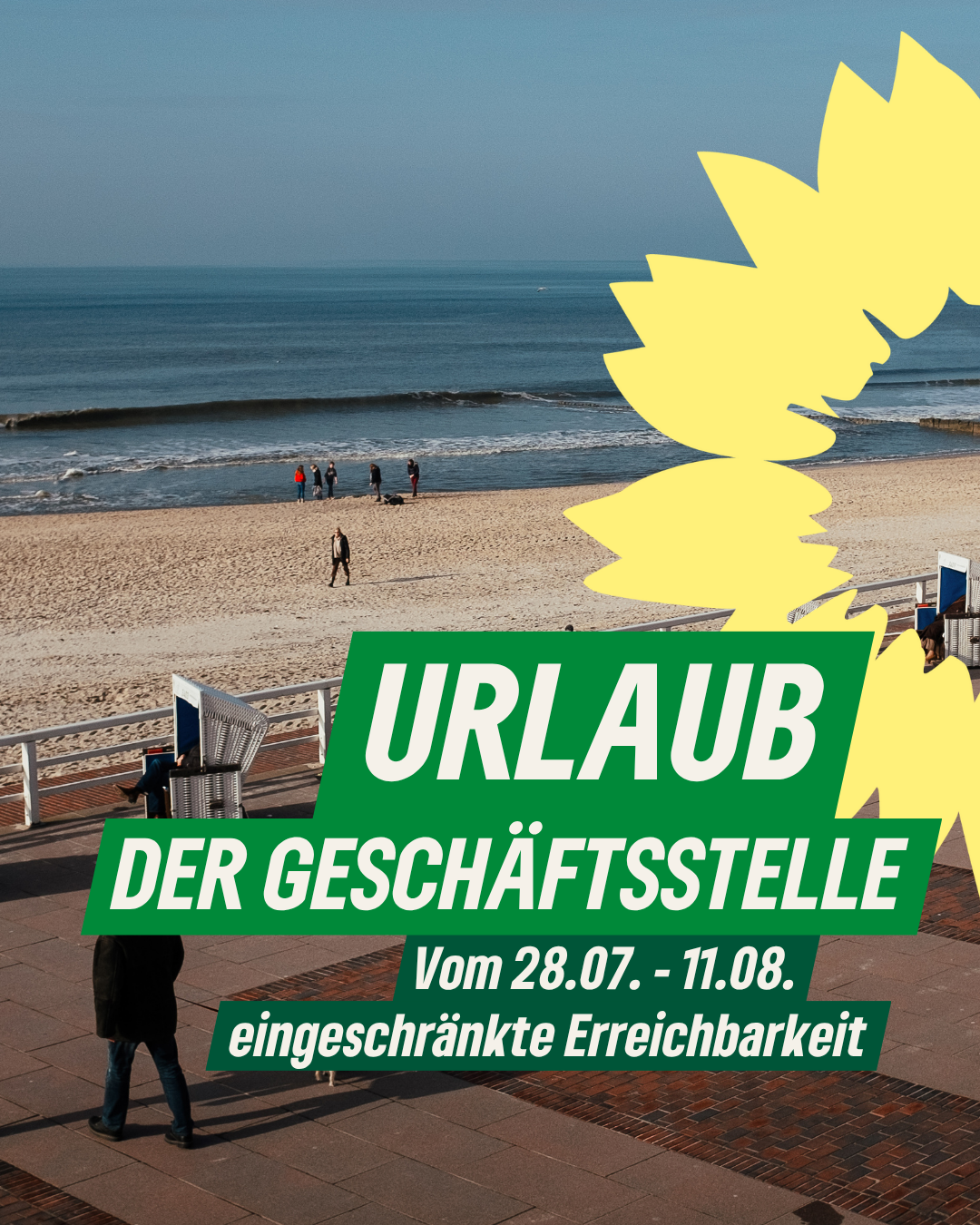 BÜNDNIS 90/DIE GRÜNEN | Urlaubspause bis zum 11. August